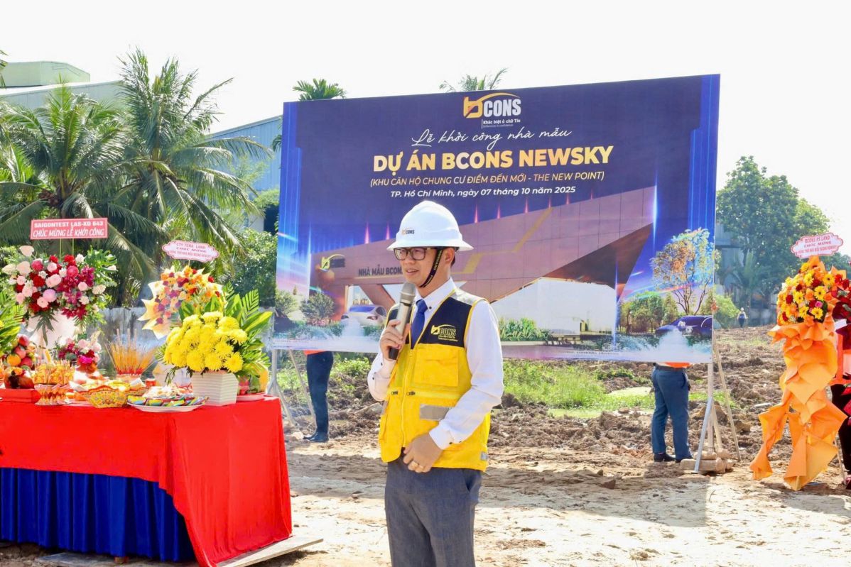 Khởi công căn hộ mẫu Bcons New Sky Khởi công căn hộ mẫu Bcons New Sky